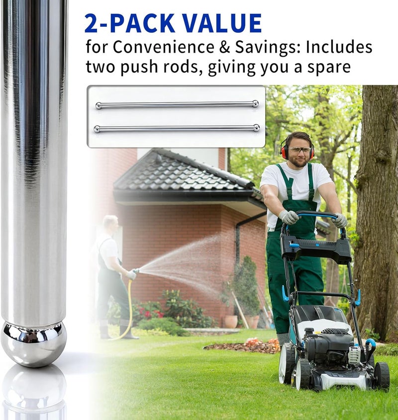 DZQPPC 2 Pack 32-411-04-S Engine Valve Push Rod for Kohler KT730 KT735 KT740 SV710 3241104S Ideal for Lawn Mowers Garden Tractors - Image 3